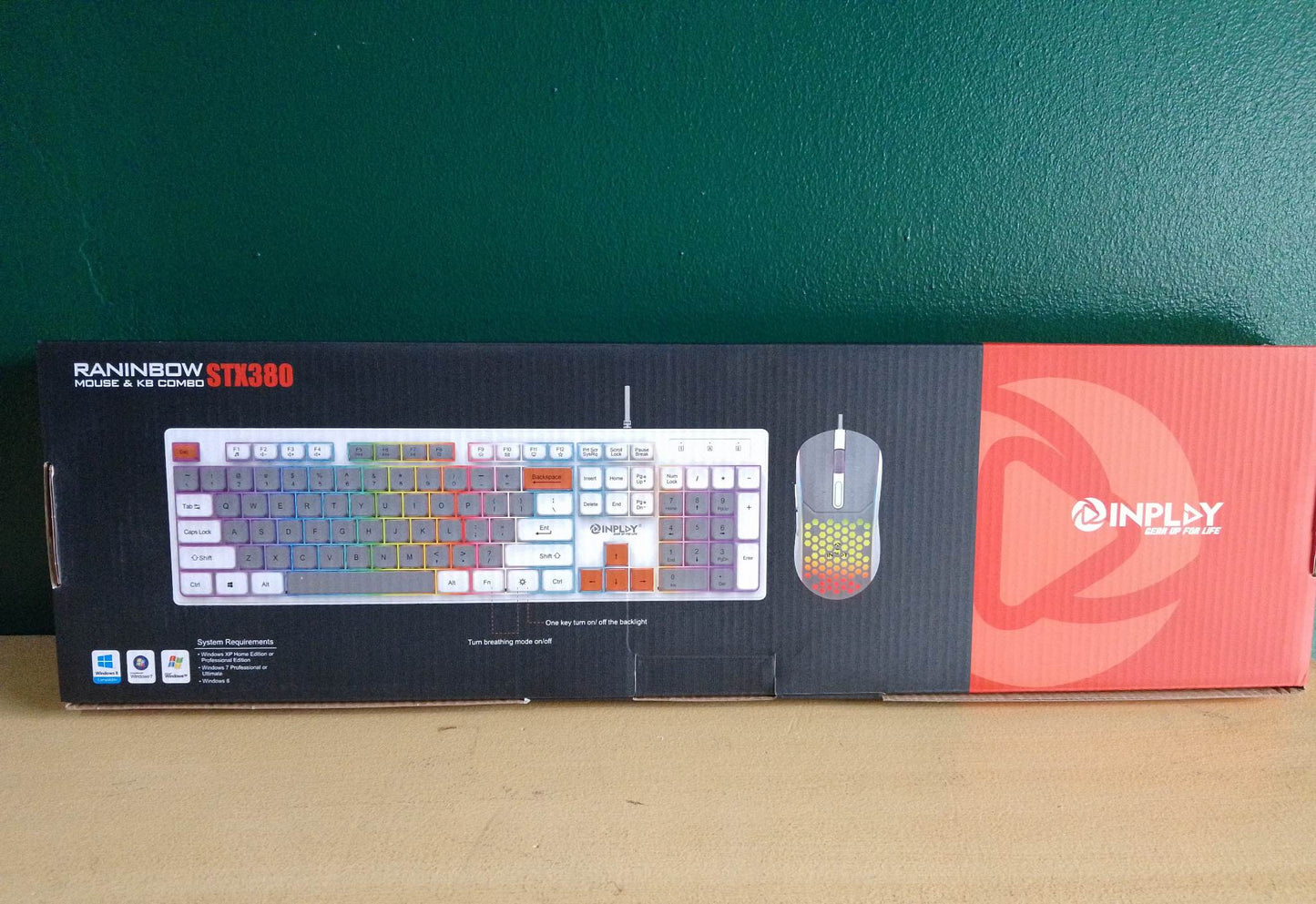 INPLAY White Keyboard And Mouse Combo For Desktop or Laptop Stx360 Stx380