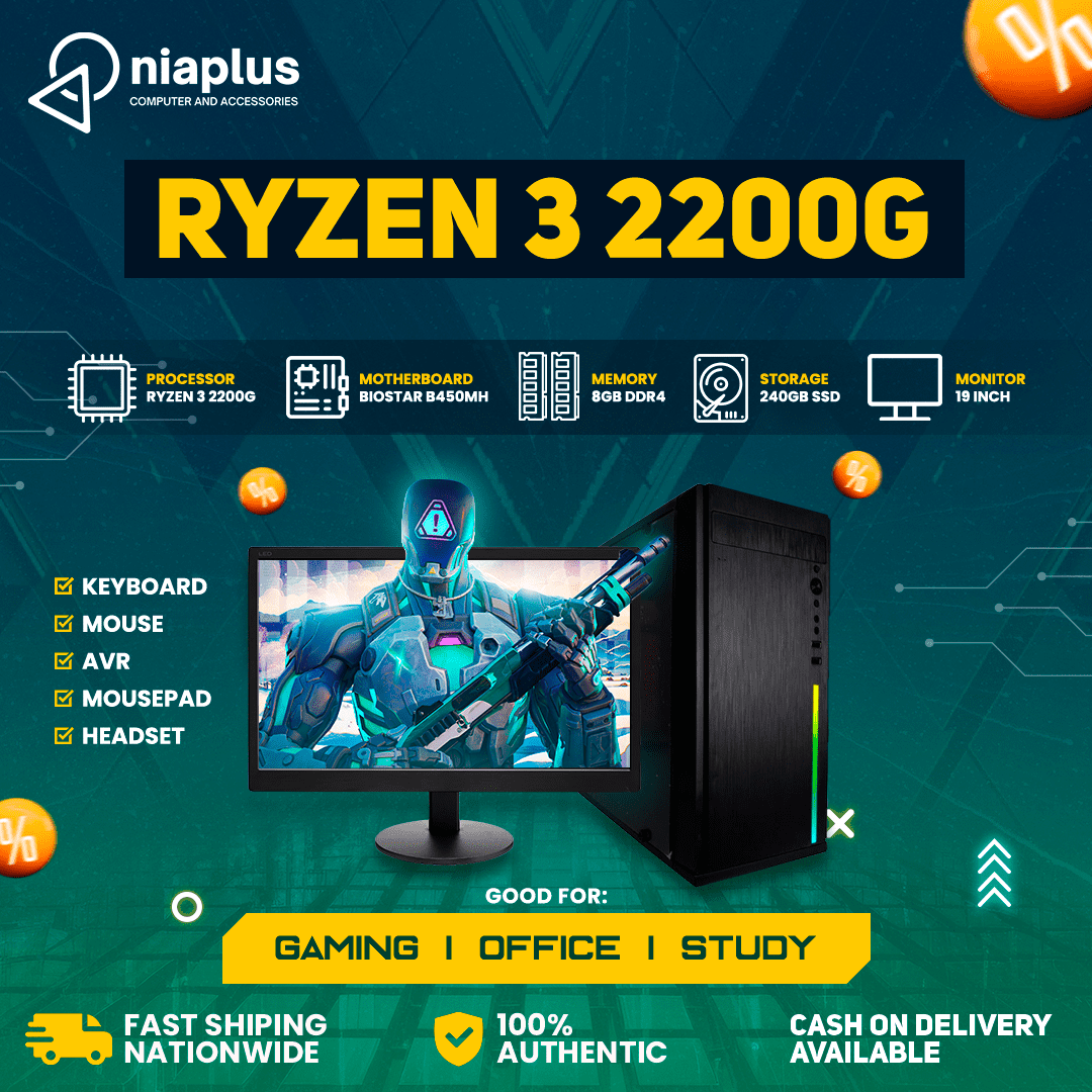 Desktop Package 4 - Ryzen 3 2200G – niaplus