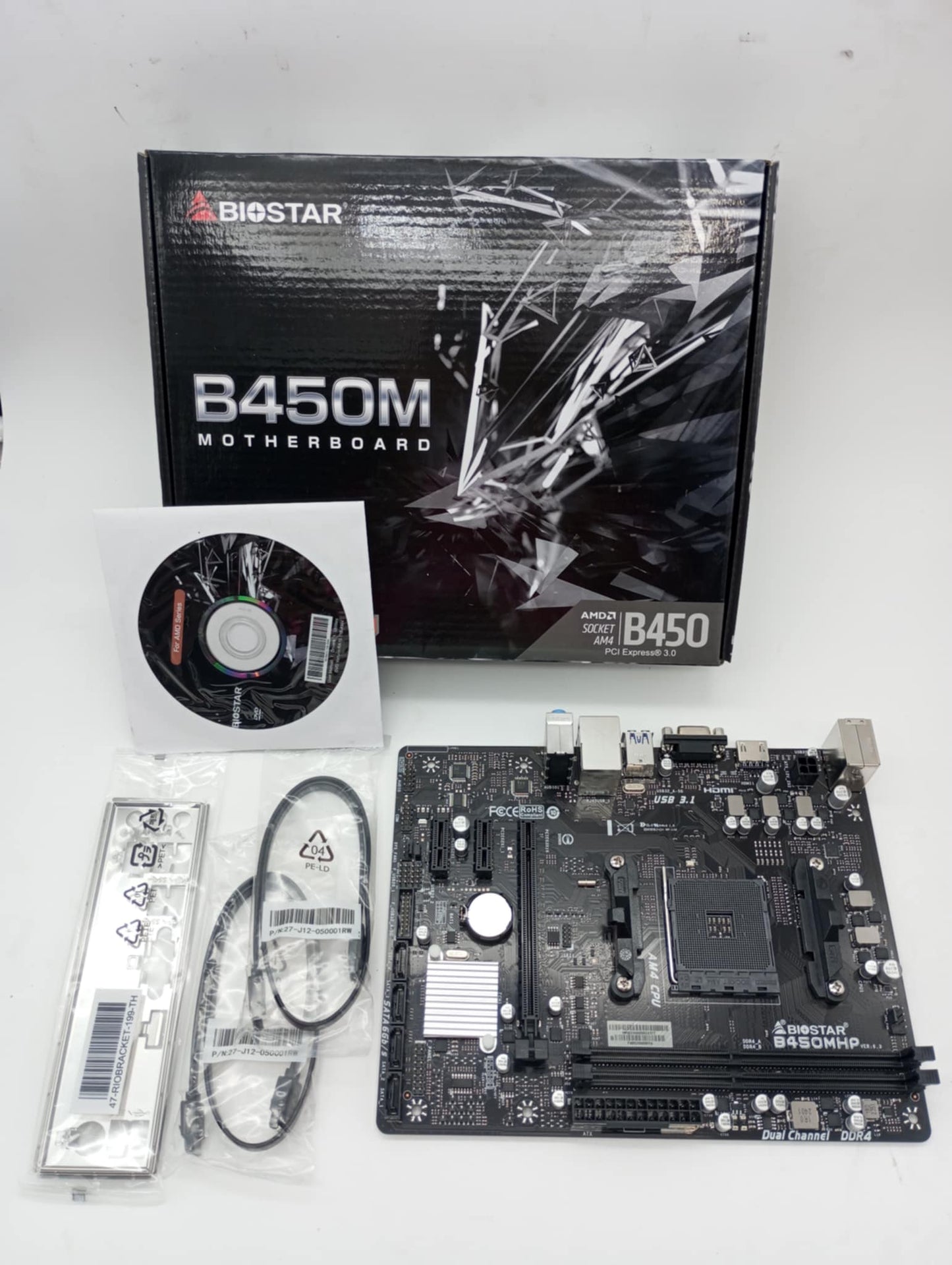BIOSTAR B450MH Socket AM4 Motherboard – niaplus - Main Image