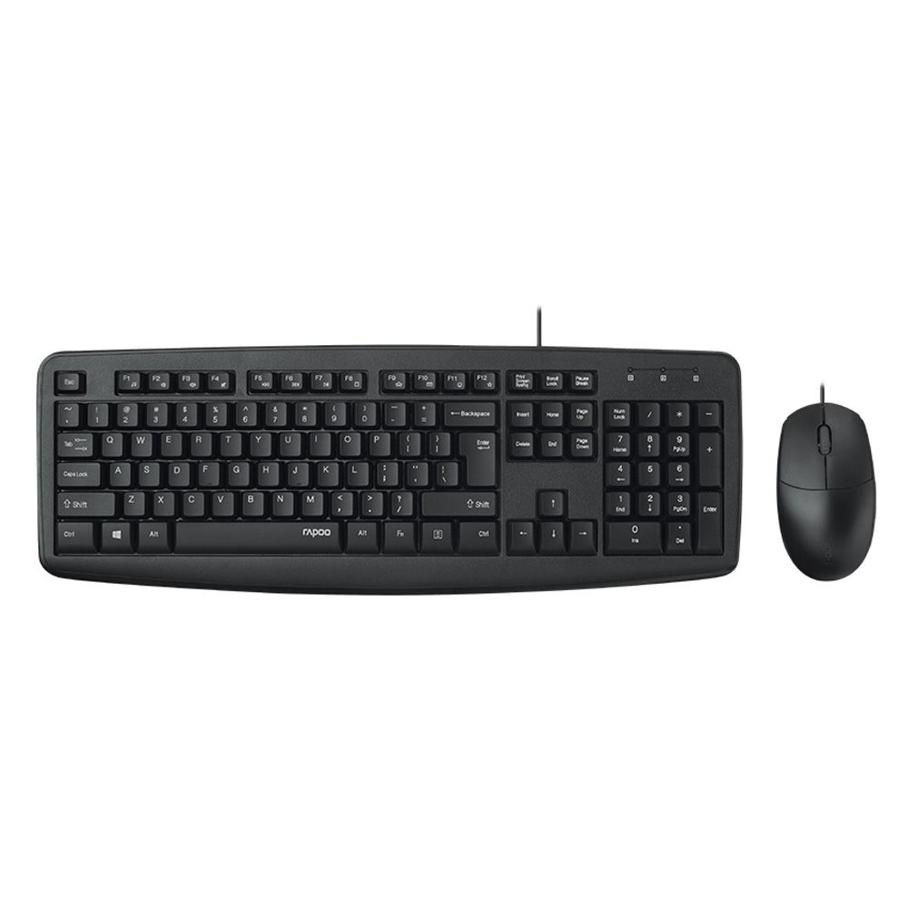 Rapoo NX1600 Wired Optical Keyboard & Mouse